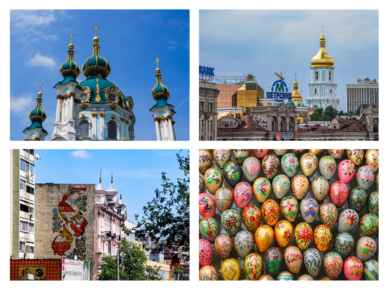 Kiev Calendar Months January to April